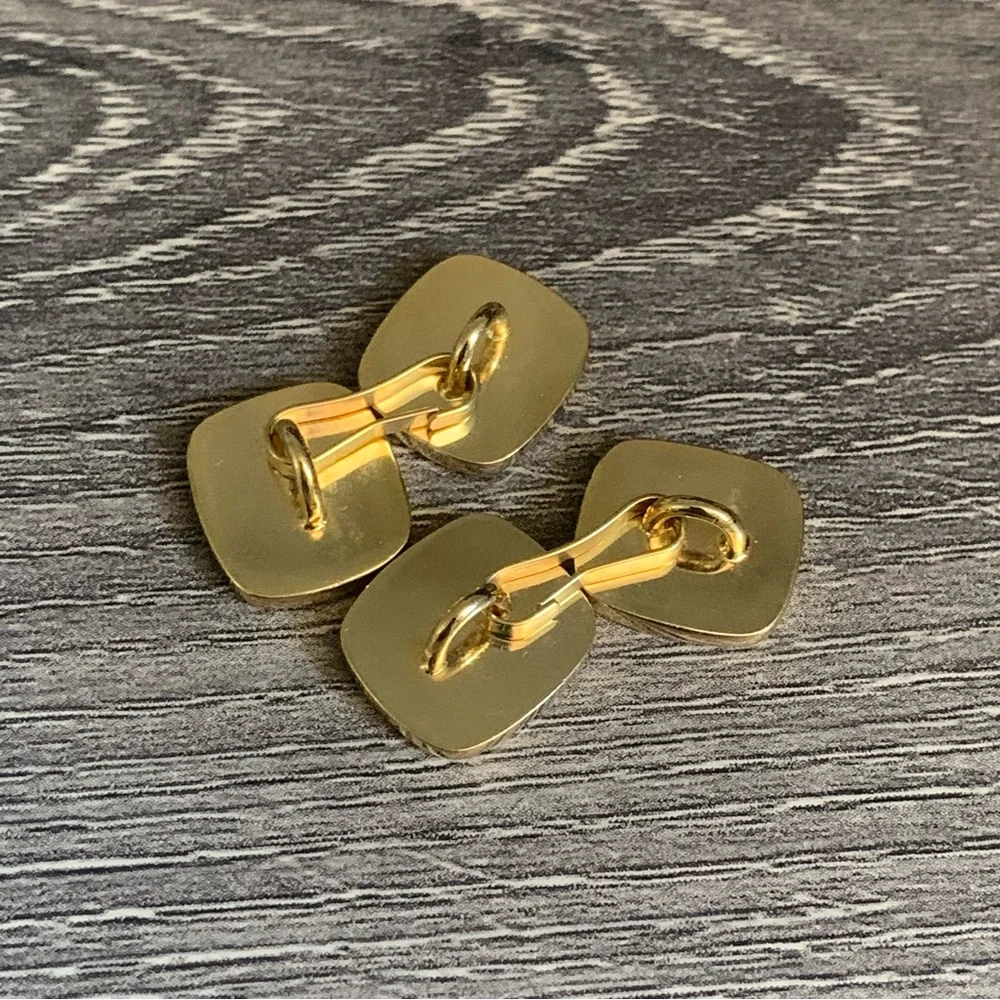 Vintage Gold Mother of Pearl Cufflinks Cuff Links